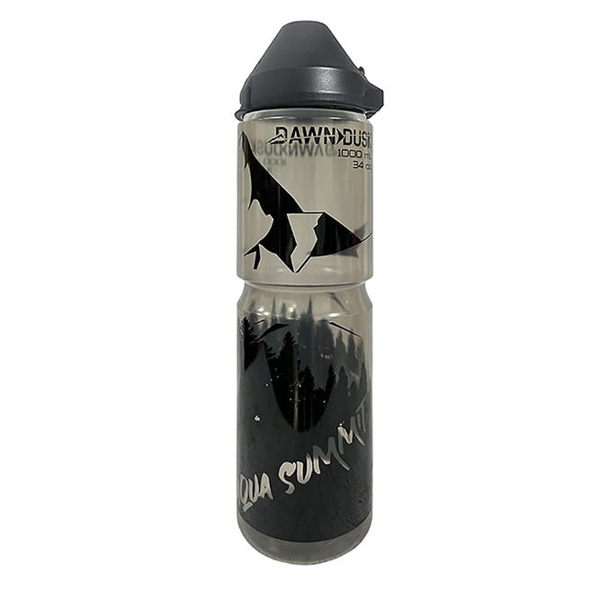 Dawn To Dusk Aqua Summit Bottle w/ Dirt Mask Black/Clear - 34oz