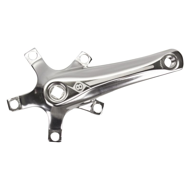 Origin8 Alloy Crank Set 175mm 107 SQR JIS crankset silver Origin8 Alloy Crank Set 175mm 107 SQR JIS crankset silver