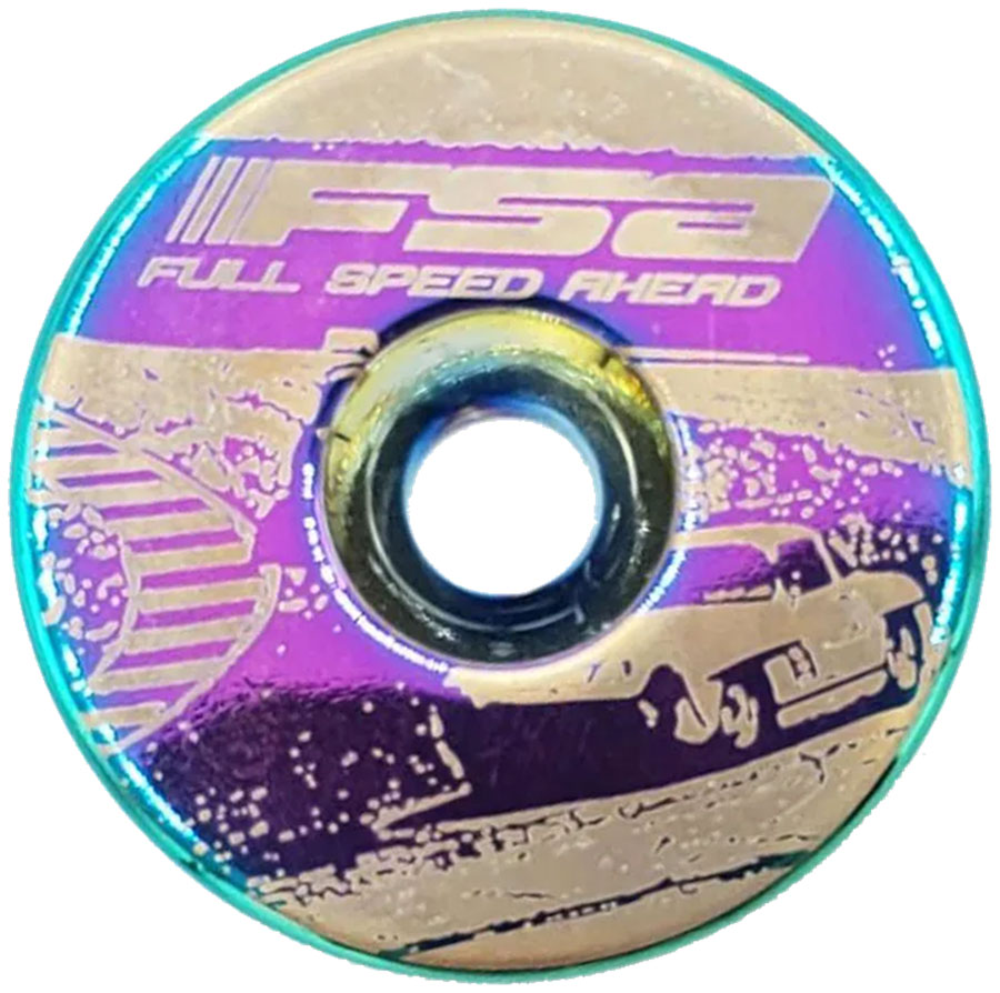 FSA Sea Otter Racetrack Custom Top Cap FSA Sea Otter Racetrack Custom Top Cap