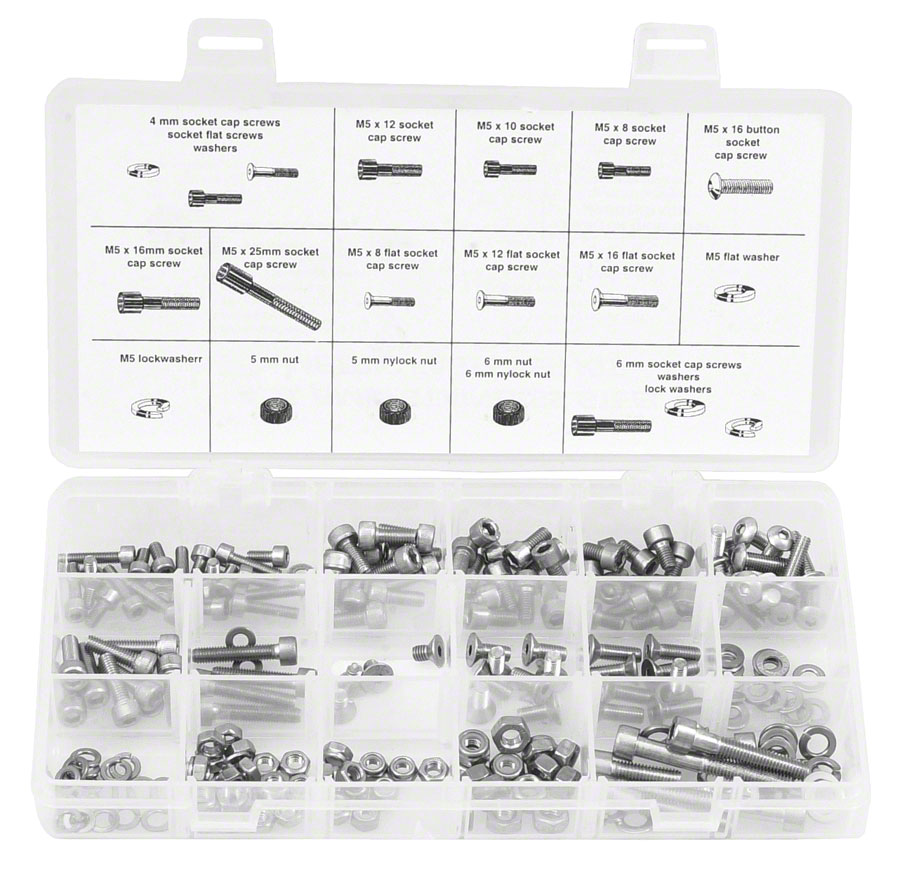 Wheels Manufacturing 456mm Fastener Kit - 218 Pieces of Stainless Steel Bolts Nuts Washers Wheels Manufacturing 456mm Fastener Kit - 218 Pieces of Stainless Steel Bolts Nuts Washers