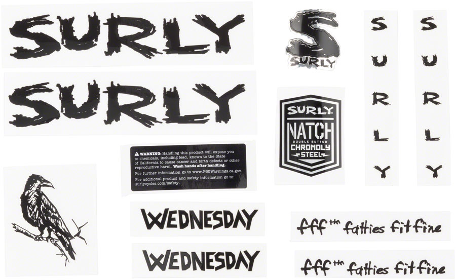 Surly Wednesday Decal Set variant 2