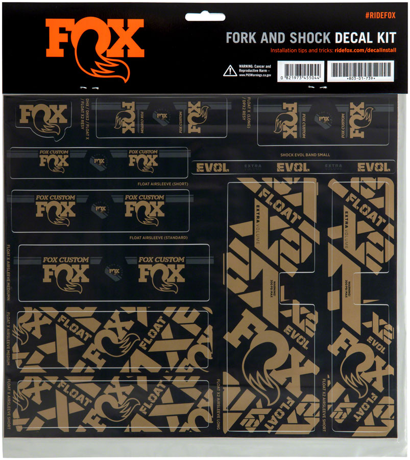 FOX Fork and Shock Decal Kit variant 3