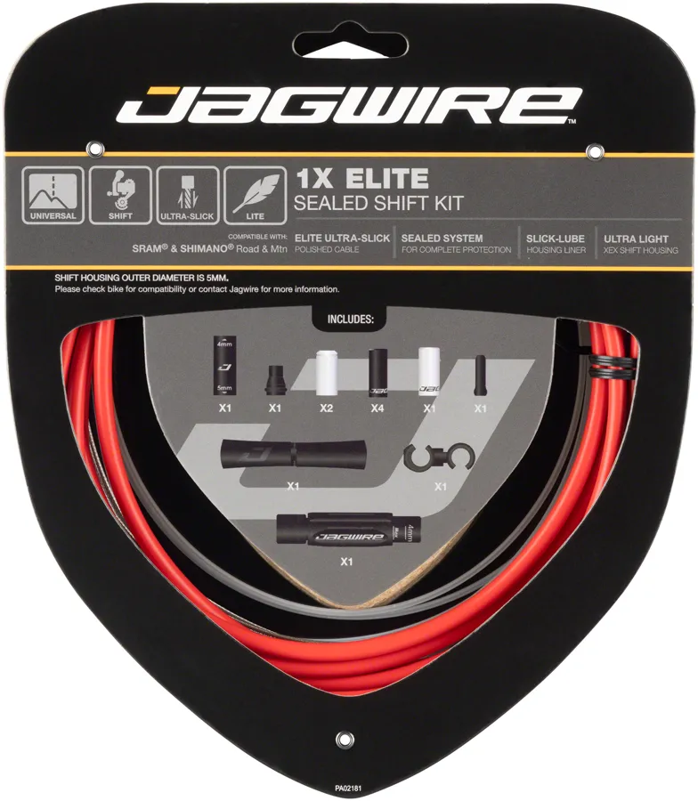 Jagwire 1x Elite Sealed Shift Cable Kit - SRAM/Shimano Polished Ultra-Slick Cables variant 3