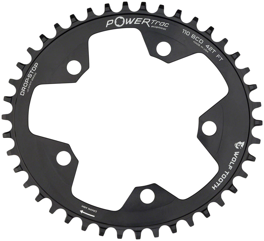 Wolf Tooth Elliptical 110 BCD Chainring - Eagle Flattop Compatible