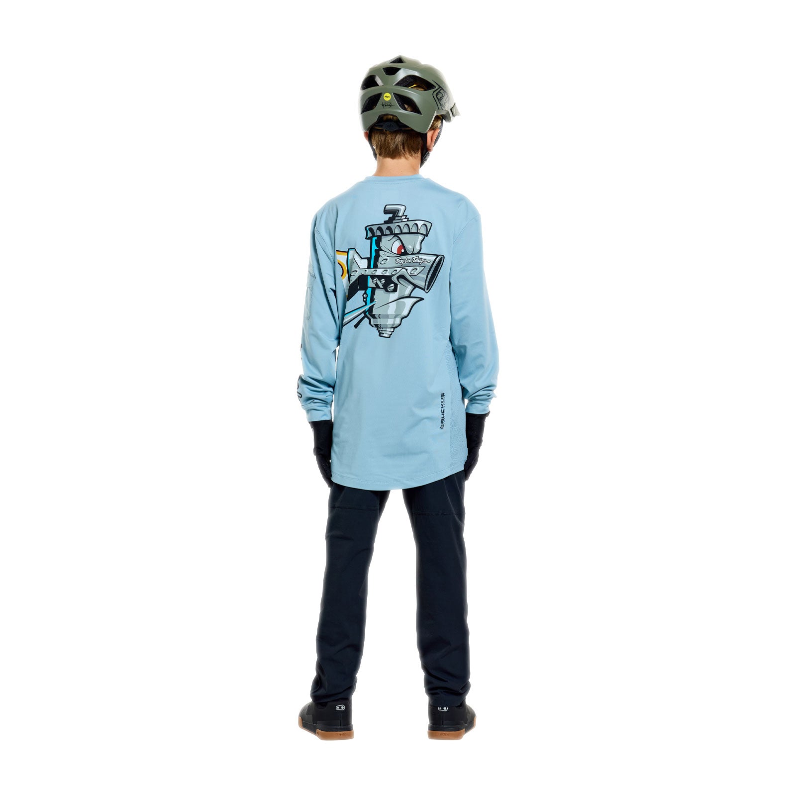 Youth Ruckus Ride LS Tee Carbs Dawn Blue - Image 12