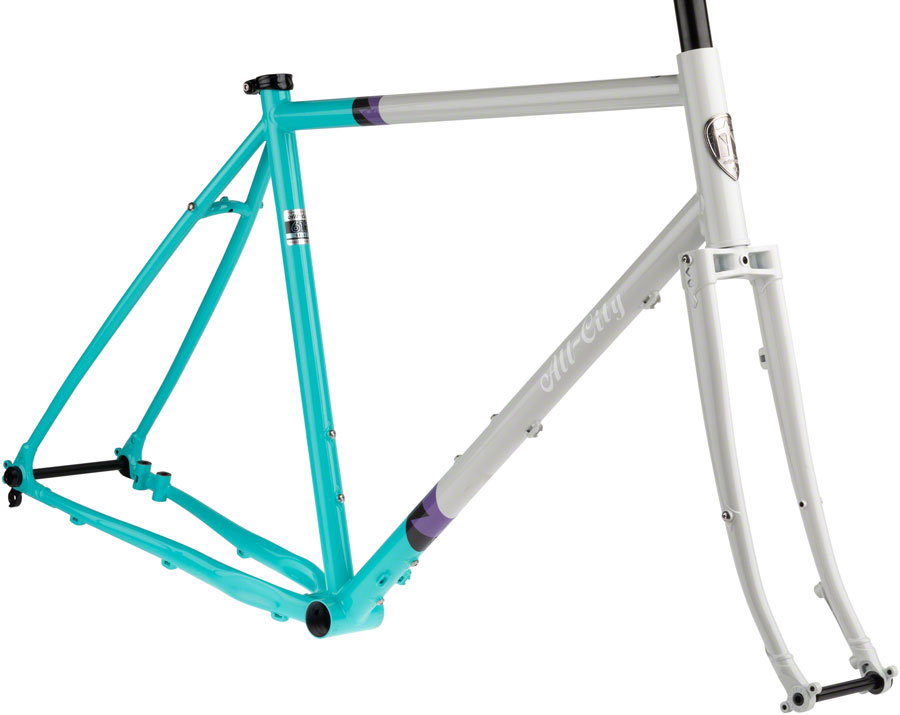 All-City Gorilla Monsoon Frameset - 650b, Steel, Aqua Seafoam