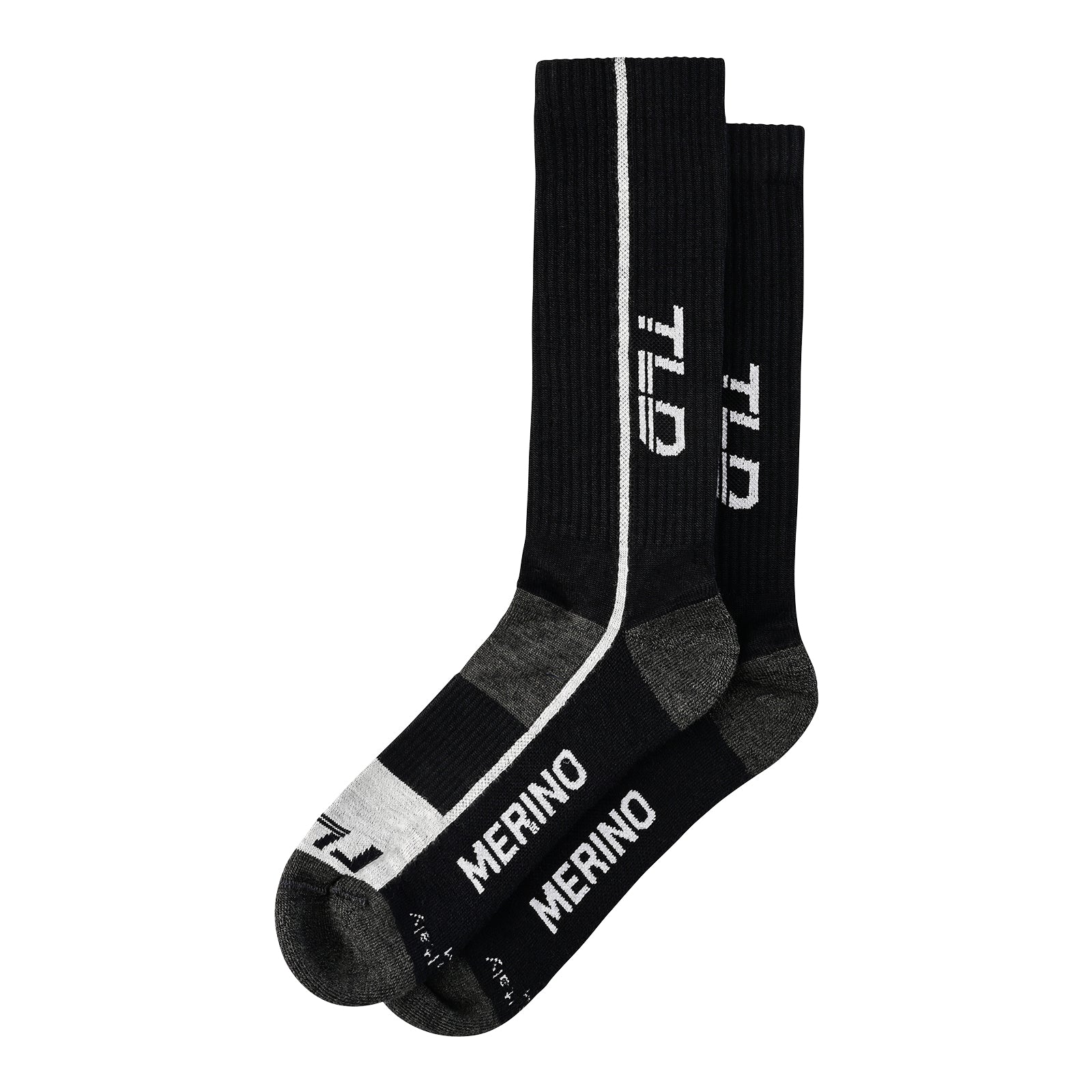 Chill Merino Wool Sock Mono Black - Image 2