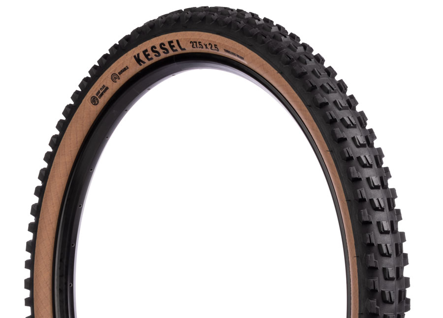 Teravail Kessel Tire - 27.5 x 2.5 Tubeless Folding Tan Durable Grip Plus Compound Teravail Kessel Tire - 27.5 x 2.5 Tubeless Folding Tan Durable Grip Plus Compound