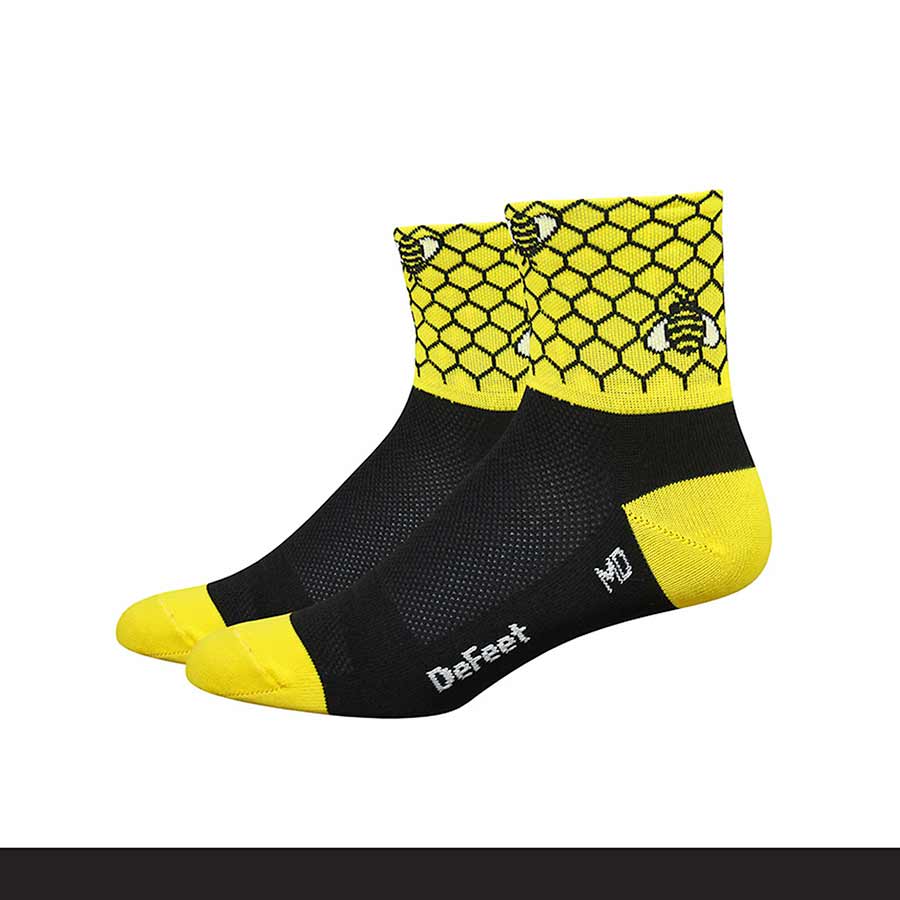 DeFeet Aireator 2-3" Socks Black/Bright Gold M Pair