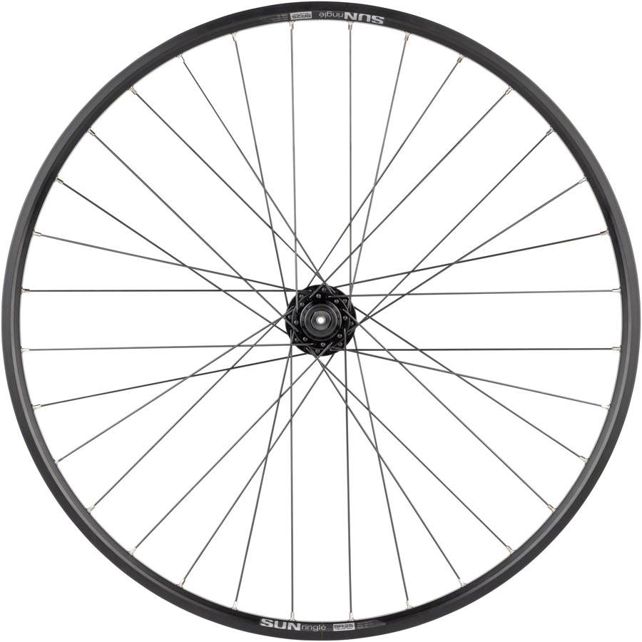 Quality Wheels Value Double Wall Series Disc Front Wheel - QR x 100mm 6-Bolt, Black
