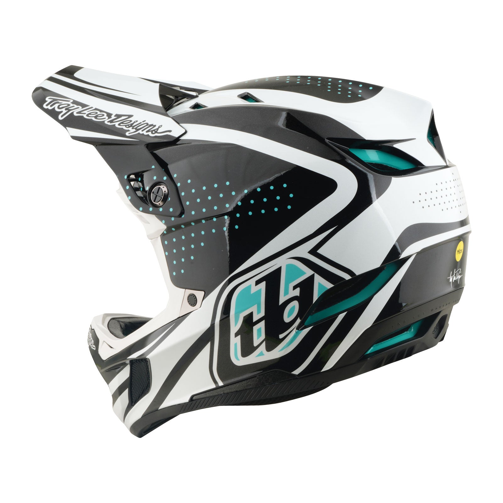 D4 Polyacrylite Helmet the Line Charcoal / White - Image 4