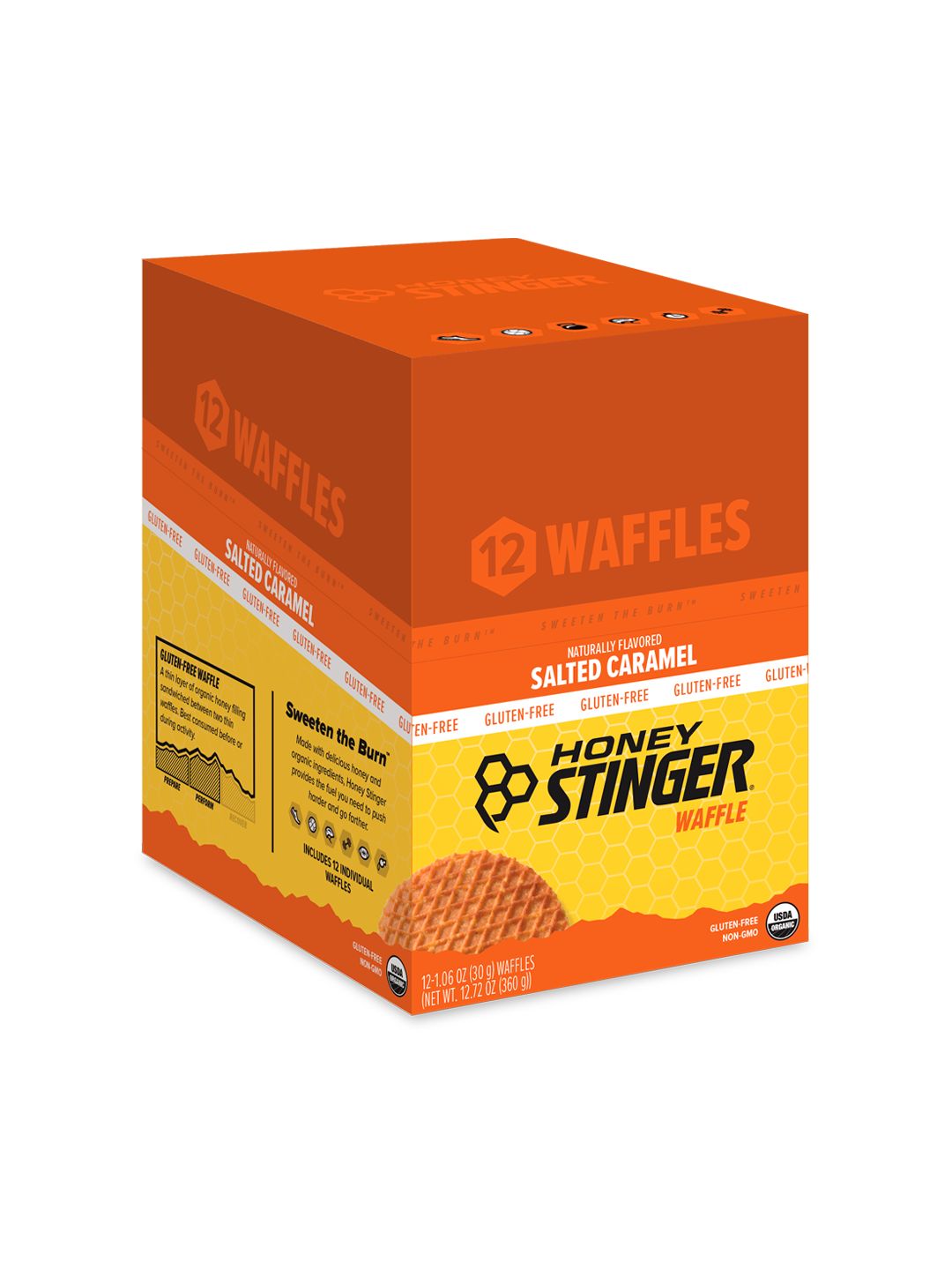 Supplement Honey Stinger GF Organic Waffle Carmel 12 Pack