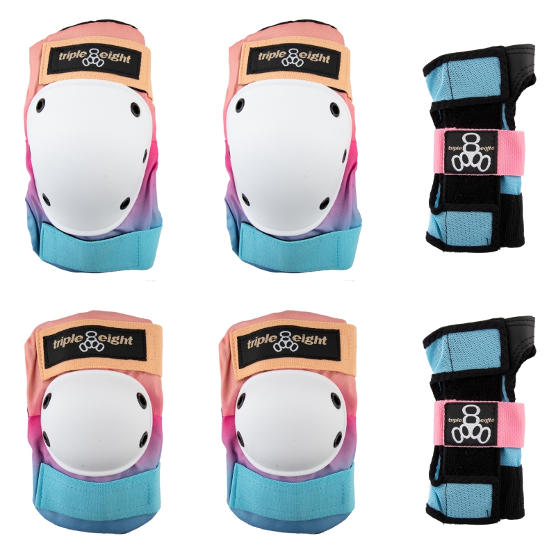 Triple eight Saver Series 3-Pack Pad Set MD Unisex Sunset Fade Triple eight Saver Series 3-Pack Pad Set MD Unisex Sunset Fade