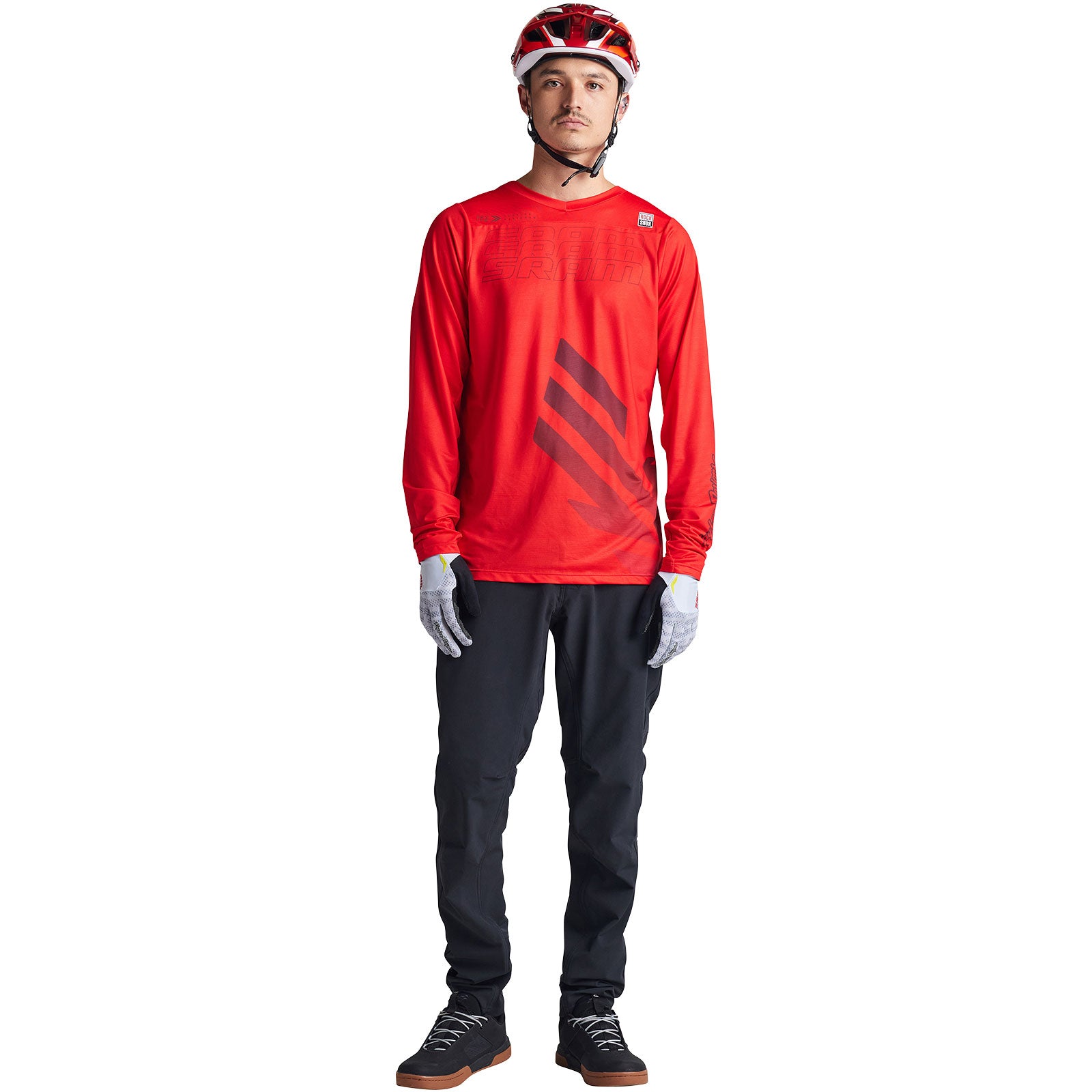 Skyline LS Jersey SRAM Eagle One Fiery Red - Image 4