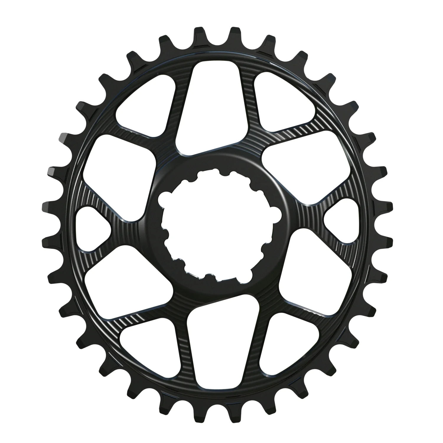 Works Components Oval Chainring SRAM 3-Bolt 34T Boost 3mm Blk