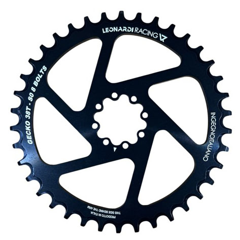 Leonardi S0 8-bolt Direct Mount Ring 38T - Black