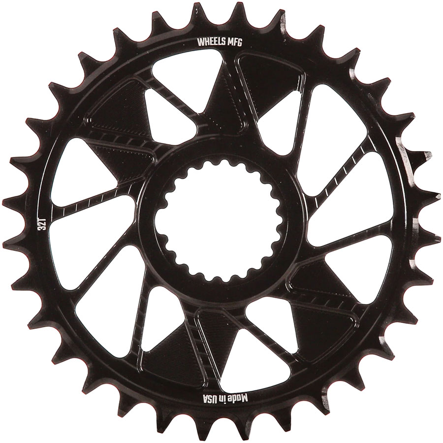 Wheels Manufacturing Direct Mount Chainring - 32t Shimano Direct Mount 1.5mm Inboard Offset T-Type Chain Compatible BLK