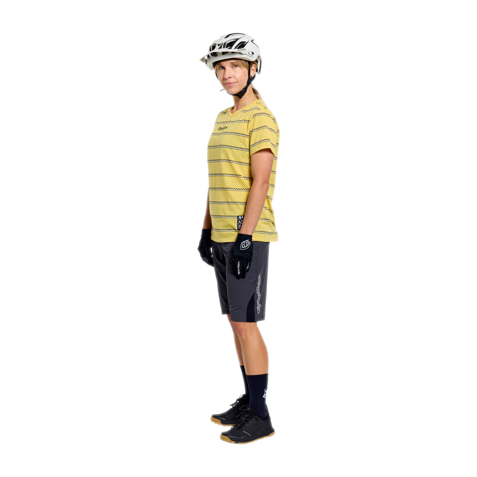 Womens Lilium Ride SS Tee Checked Out Butter - Image 9