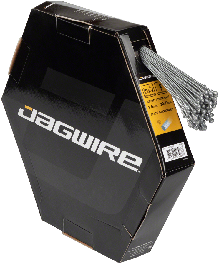 Jagwire Sport Slick Brake Cable - 1.5mm x 2000mm, Slick Stainless, Box of 100 variant 3
