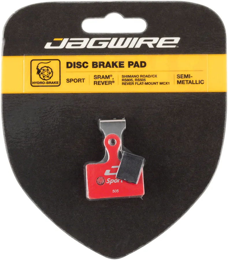 Jagwire Sport Semi-Metallic Disc Brake Pads - For Shimano Dura-Ace 9170 Ultegra R8070 105 R7070 GRX RX810 Box/25 Pairs Jagwire Sport Semi-Metallic Disc Brake Pads - For Shimano Dura-Ace 9170 Ultegra R8070 105 R7070 GRX RX810 Box/25 Pairs