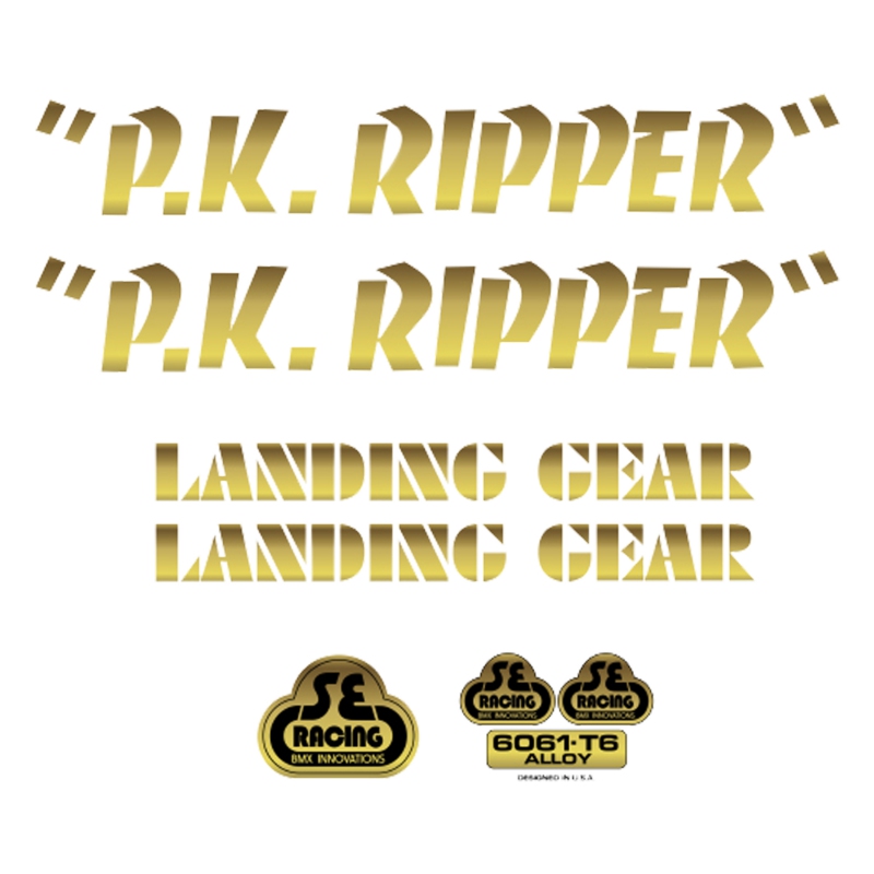 Se bikes PK Ripper Decal Set PK Ripper Gold
