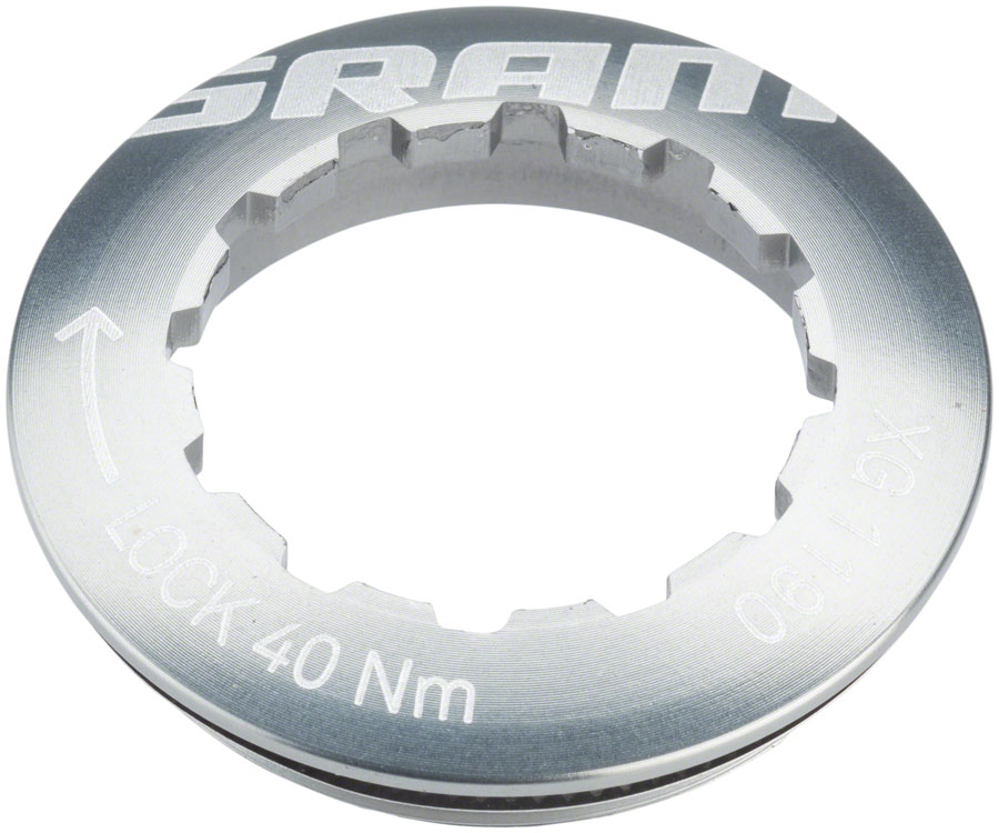 SRAM Cassette Lockring for 11 Tooth First Cog Aluminum SRAM Cassette Lockring for 11 Tooth First Cog Aluminum