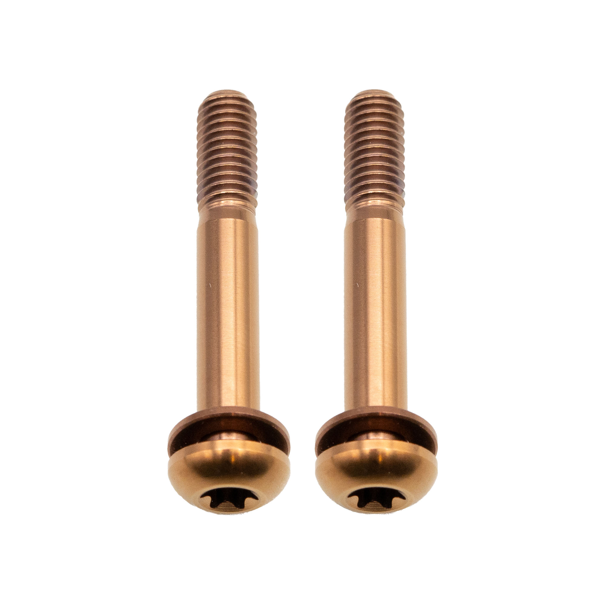 Better Bolts Titanium Flat Mount Bolt Kit 37mm Copper 2/Count