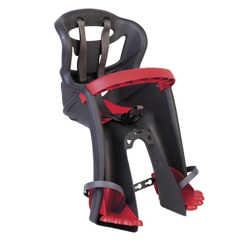 Bellelli Tatoo Plus Front Child Carrier 26`/27.5`/700C Grey Front Mount 33lbs Disc or Non-Disc
