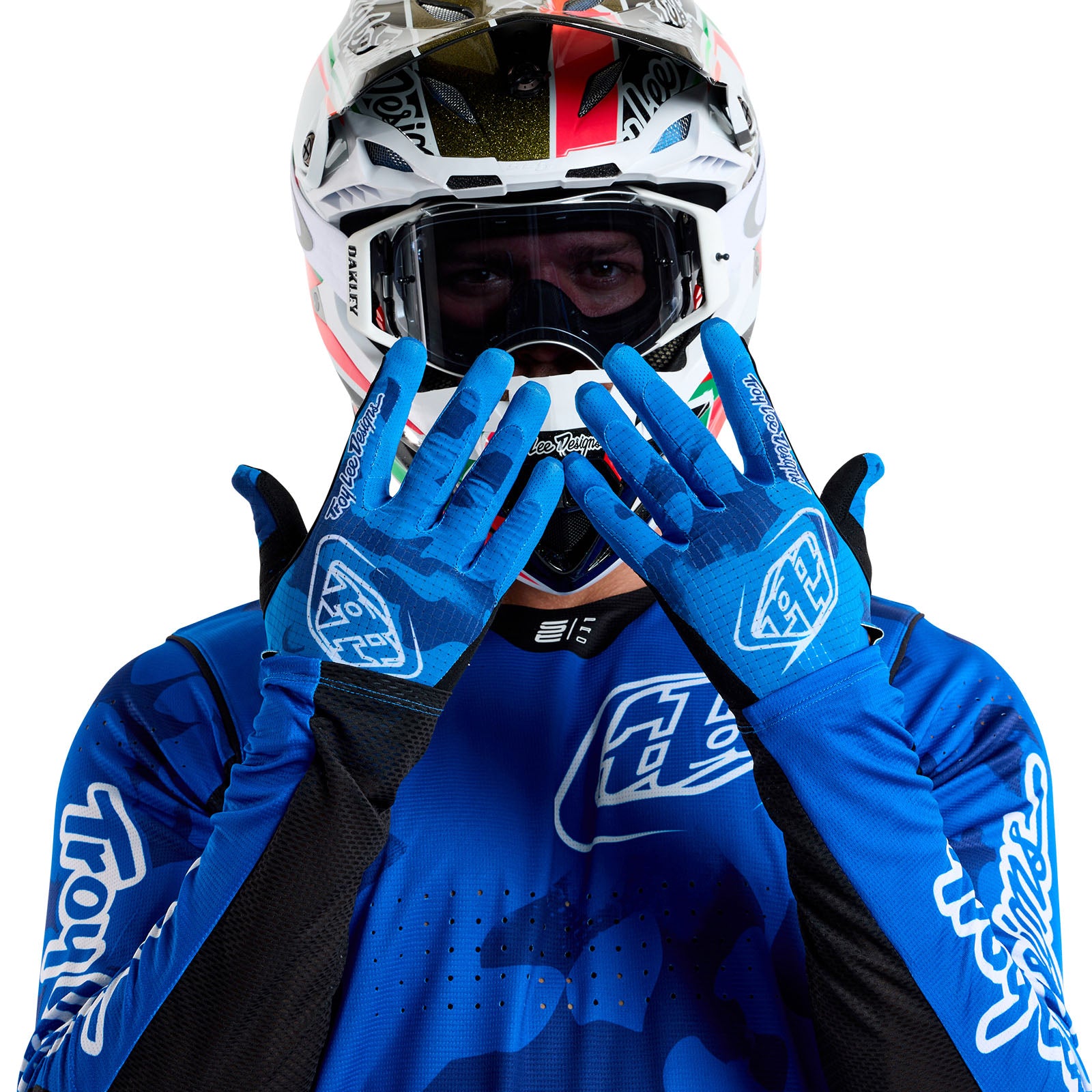 Air Glove Blotted Bright Blue - Image 4