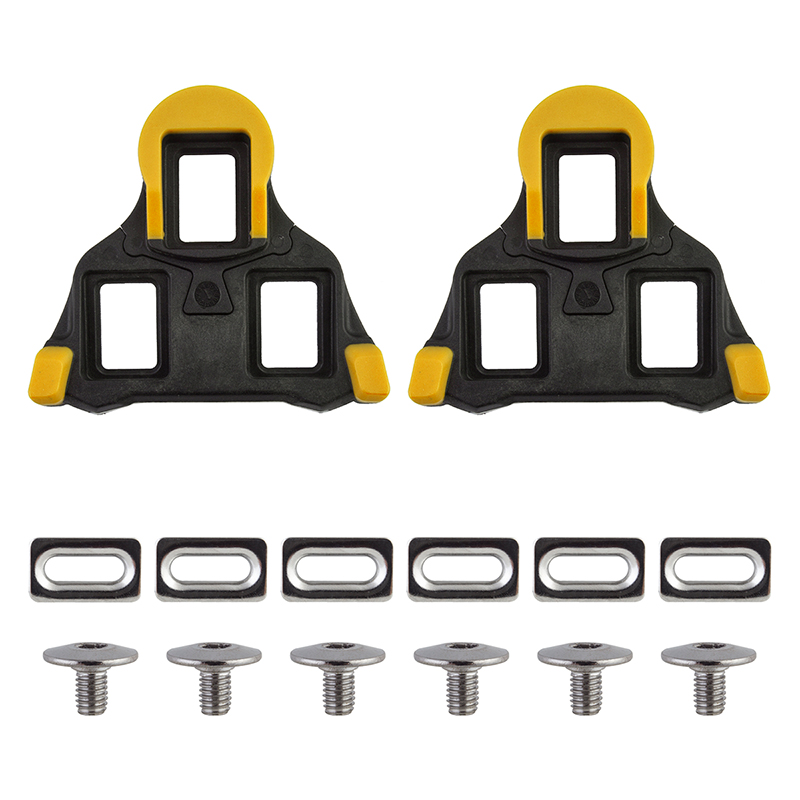 Origin8 Split 6 SPD-SL Cleats Black/Yellow SPD-SL 6° Float Origin8 Split 6 SPD-SL Cleats Black/Yellow SPD-SL 6° Float