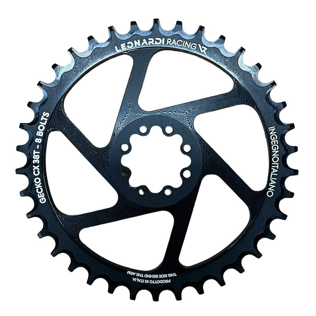 Leonardi Gecko CX and Gravel SRAM 8-Bolt 40t - Black Leonardi Gecko CX and Gravel SRAM 8-Bolt 40t - Black