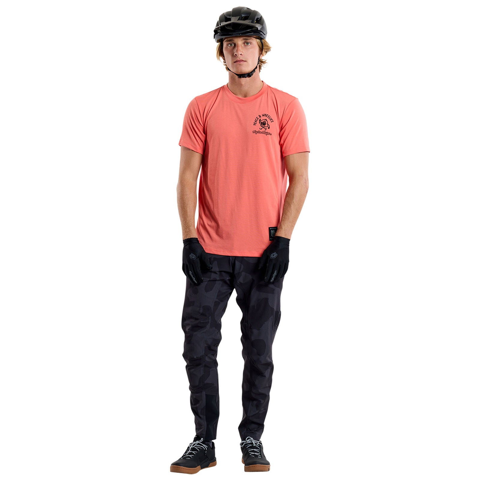 Skyline Short Sleeve Ride Tee P&W Melon - Image 7