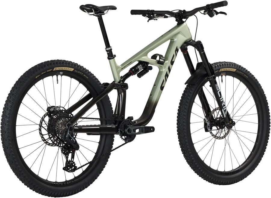 Salsa BLKthorn 145 C XO AXS Transmission Bike - 29" Carbon CoffeeBlack / Sage - Image 3