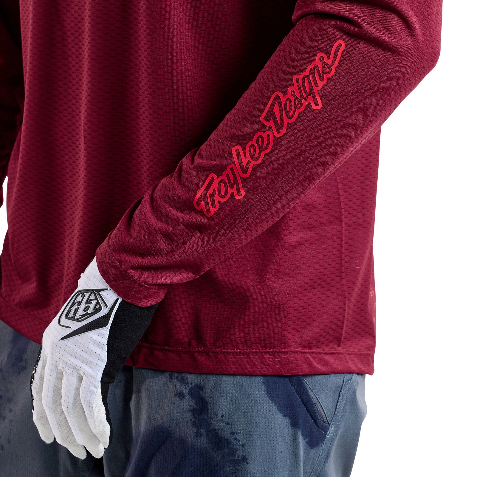 Skyline Air Long Sleeve Jersey Mono Oxblood - Image 12