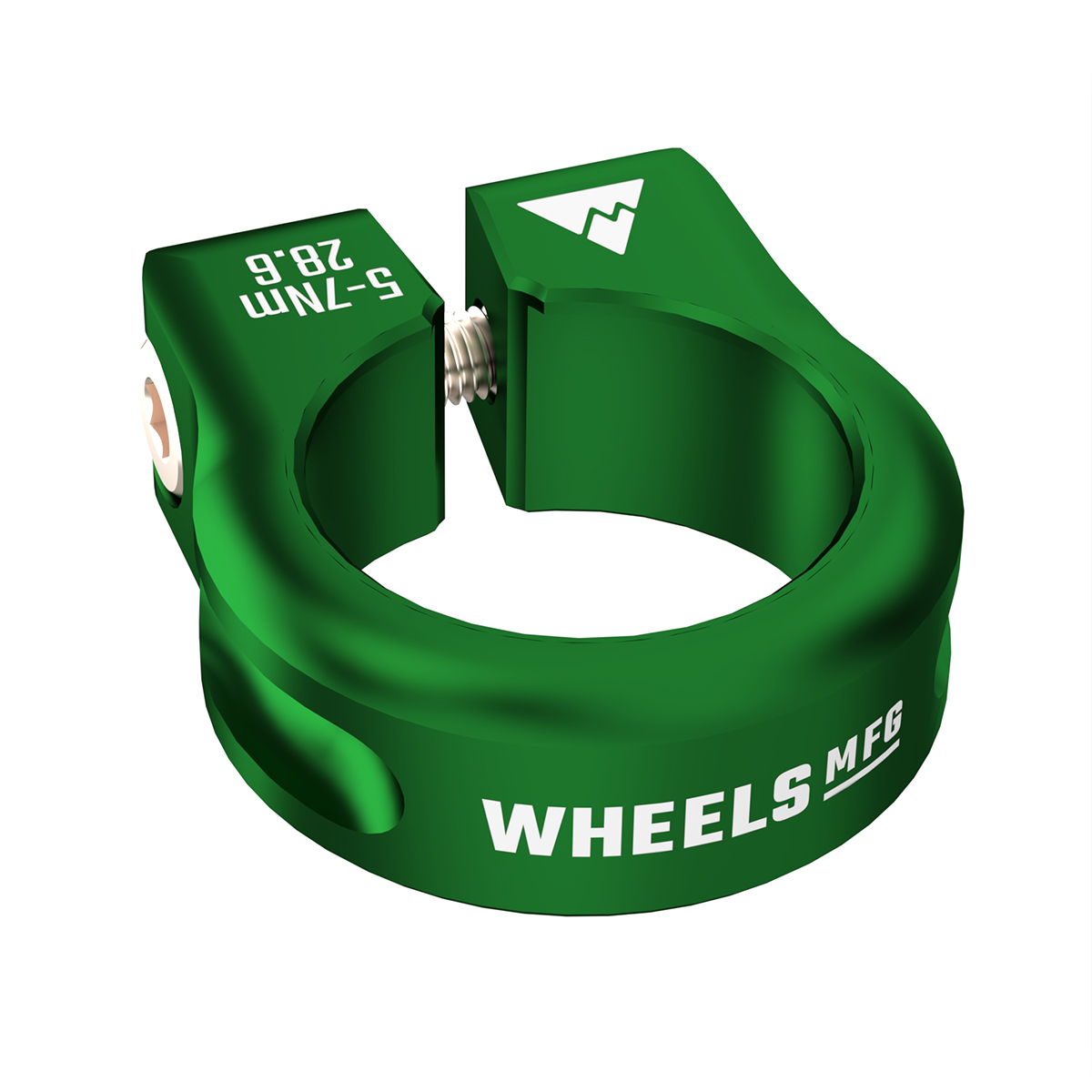 Wheels Mfg Bolt-On Seatpost Collar 29.8mm Green