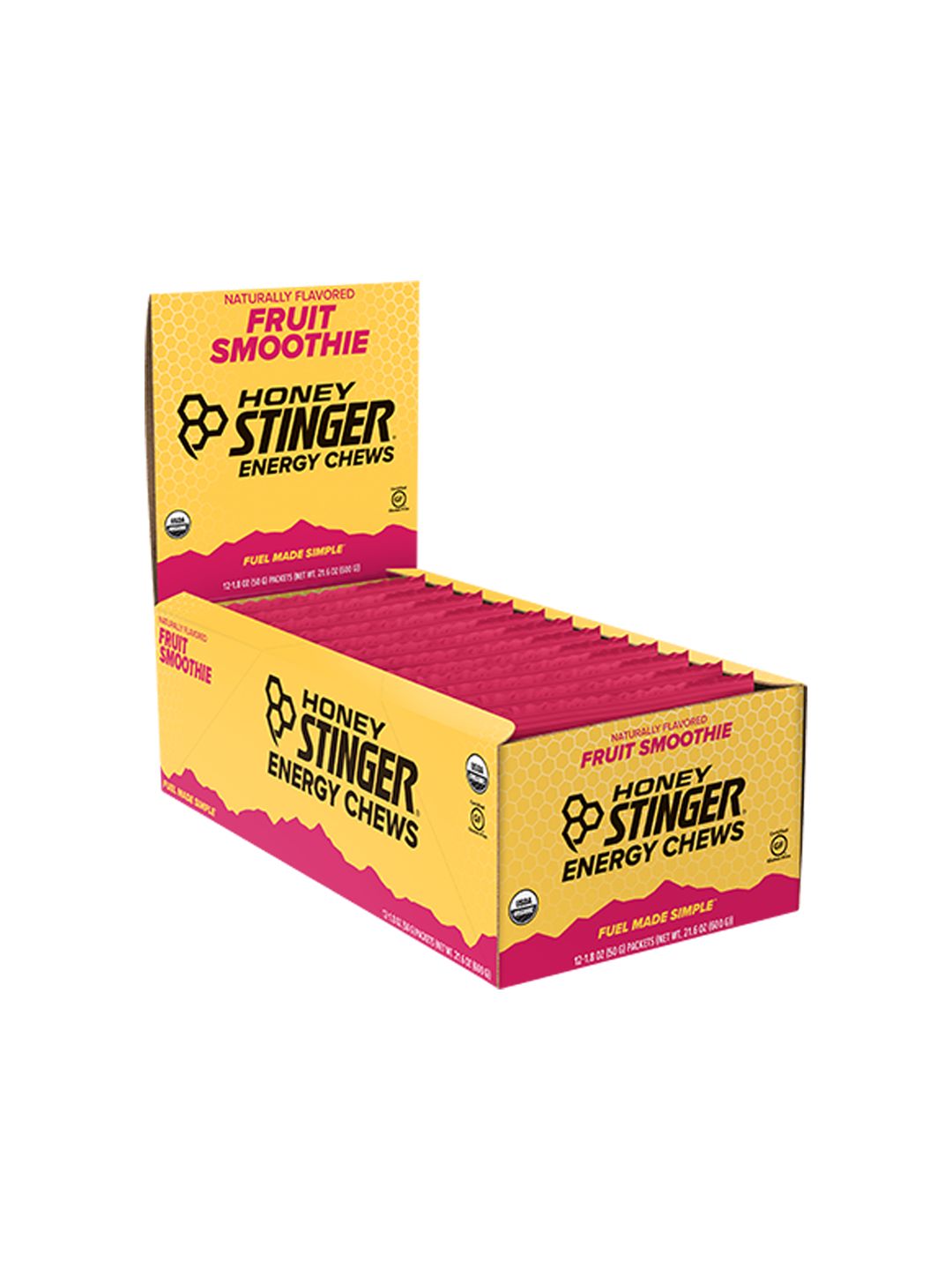 Supplement Honey Stinger Chews Fruit Smoothie 12 Pack