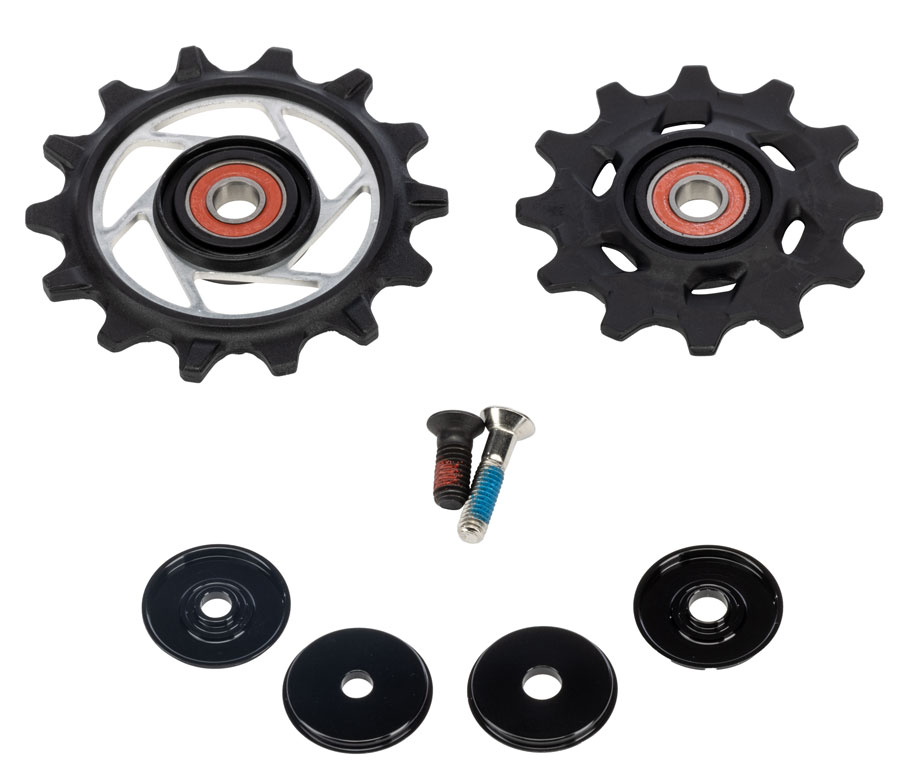 SRAM Force AXS Rear Derailleur Pulley Kit - 12t Upper 14t Lower Steel Bearings E1