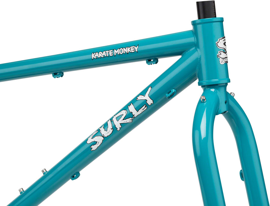 Surly Karate Monkey Frameset - 27.5", Steel, Lost at Sea Blue - Image 2