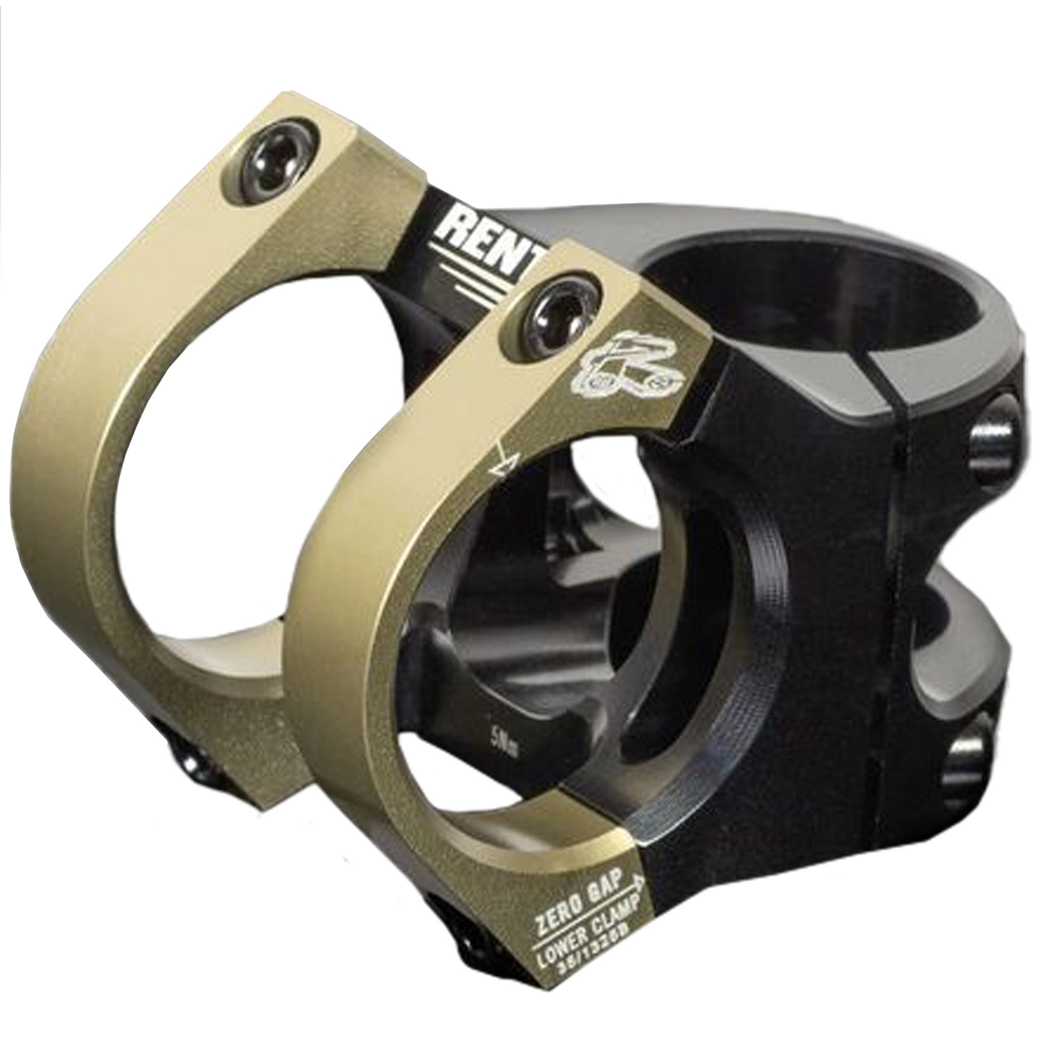 Renthal V2 Apex Stem (35.0) 40mm Black/AluGold