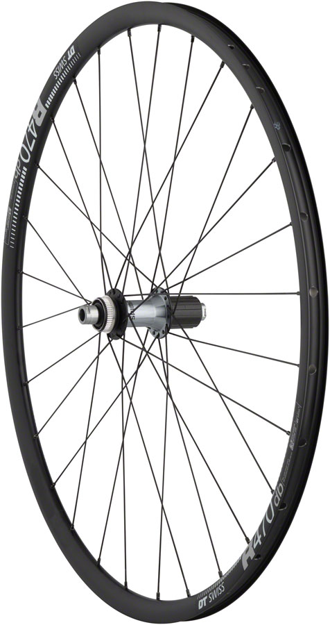 Quality Wheels Ultegra/DT R470db Rear Wheel - 700 12 x 142mm Center-Lock HG 11 MTN BLK 28H