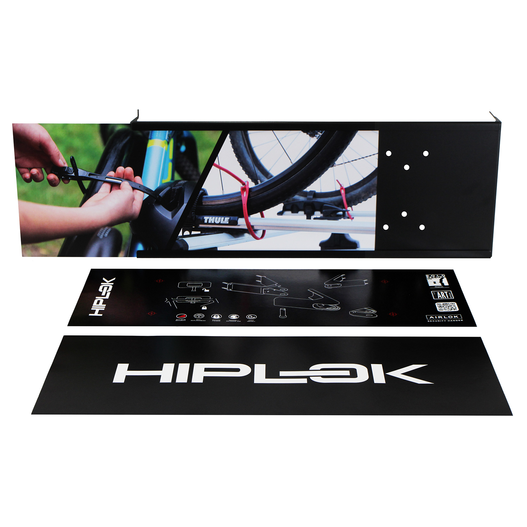 Hiplok D1000 U-Lock Header & Hanger w/Logo Display Hiplok D1000 U-Lock Header & Hanger w/Logo Display
