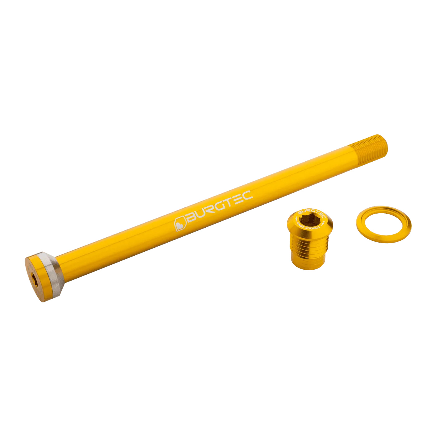 Burgtec Propain 175mm Rear Axle - Burgtec Bullion Gold