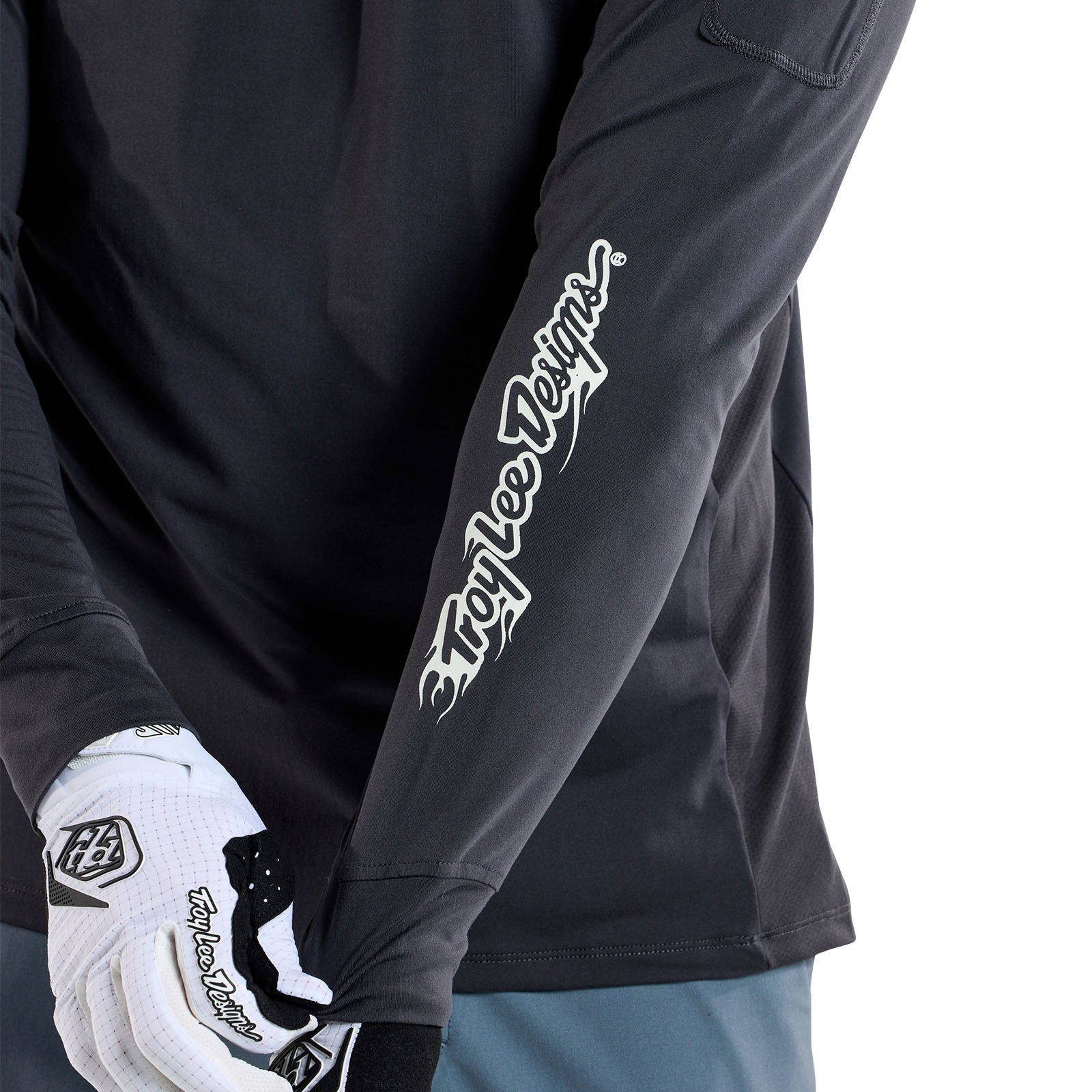 Ruckus Long Sleeve Ride Tee Burn Out Carbon - Image 13