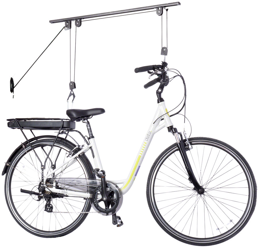 Delta Ceiling Hoist Pro Bike Storage Rack - 1-Bike Utility Straps Included Delta Ceiling Hoist Pro Bike Storage Rack - 1-Bike Utility Straps Included