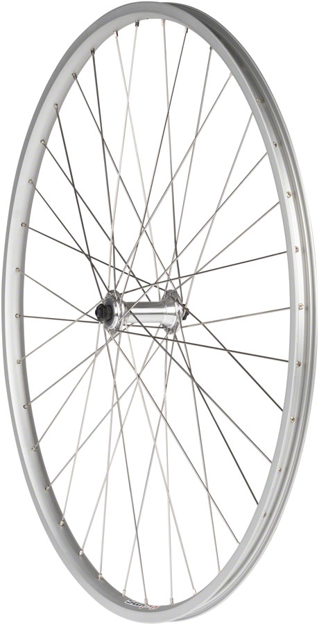 Quality Wheels Value Single Wall Series Front Wheel - QR x 100mm, Rim Brake, Silver, Clincher variant 3