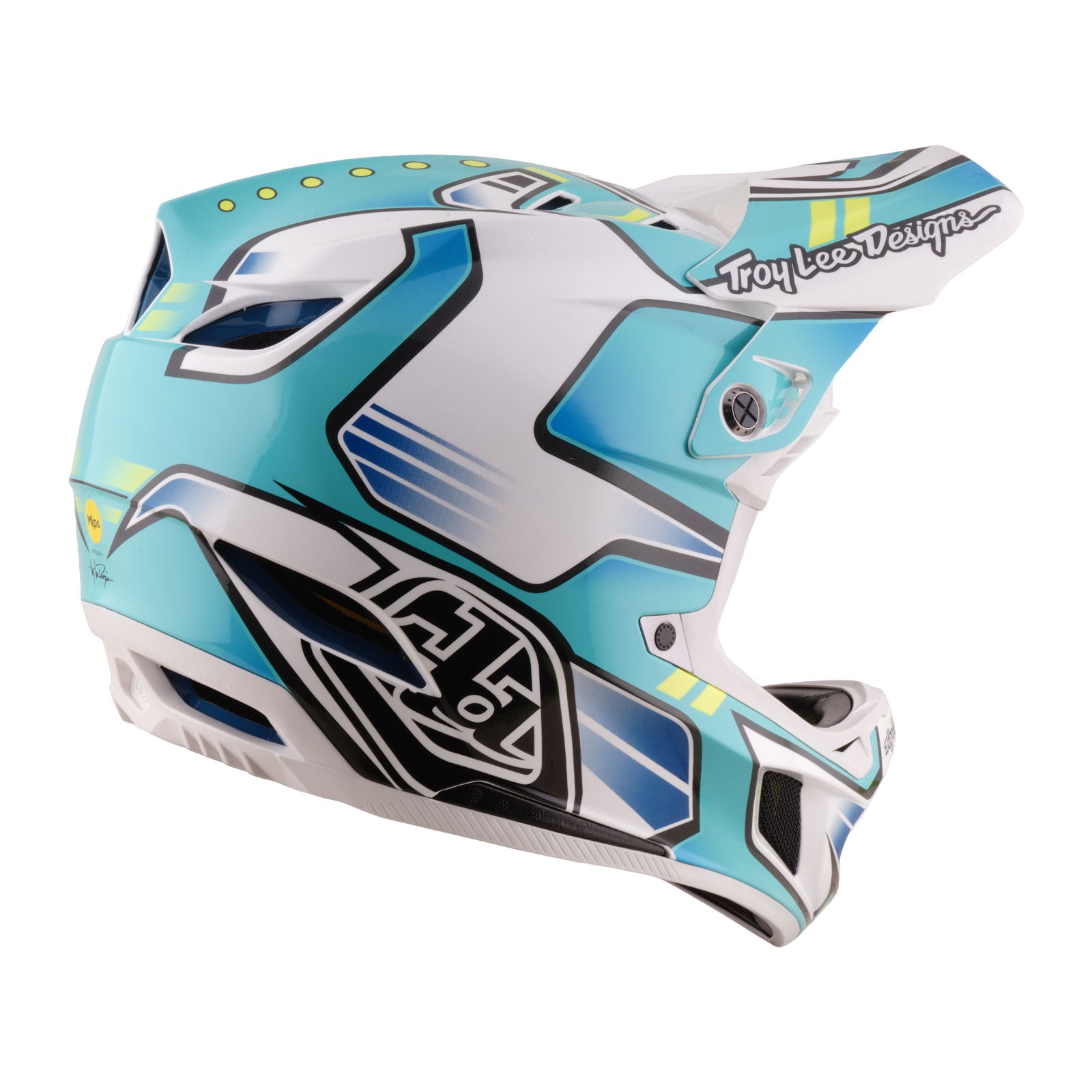 D4 Composite Helmet Crest Real Teal - Image 4