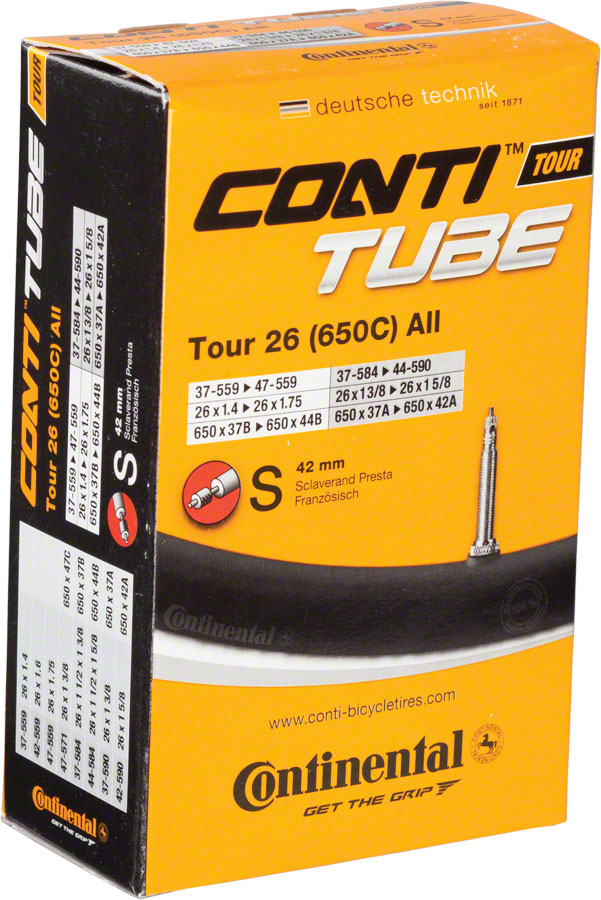 Continental Standard Tube - 26 x 1.4 - 1.75 42mm Presta Valve Continental Standard Tube - 26 x 1.4 - 1.75 42mm Presta Valve