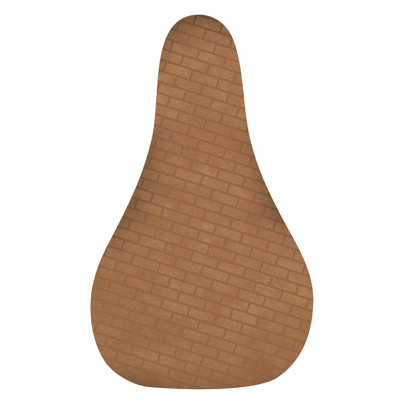 Sunday Silva Fat Railed Saddle  Chromoly Brown Brick Fat