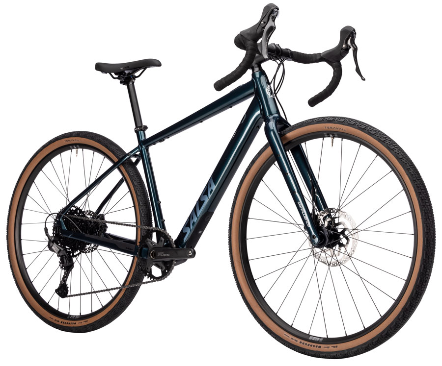 Salsa Confluence Drop Bar Cues 10 eBike - 700c Aluminum Midnight Blue - Image 2