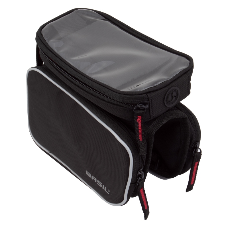 Basil Sport Design Frame Double Tube Bag Velcro Straps 7.9x5.1x6.7` 90 c.i. Black Basil Sport Design Frame Double Tube Bag Velcro Straps 7.9x5.1x6.7` 90 c.i. Black